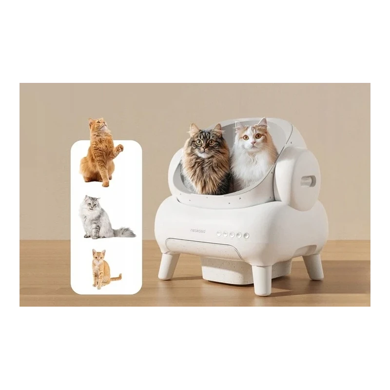 Neakasa M1 automatyczna samoczyszcząca kuweta dla kotów, kontrola zapachów - biała