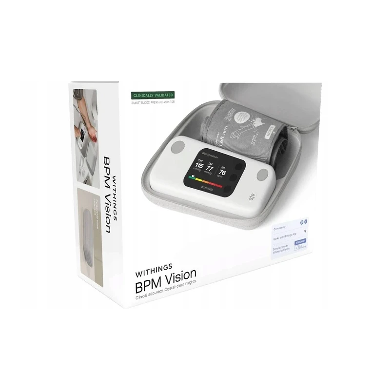 Withings BPM Vision - bezprzewodowy ciśnieniomierz z wyświetlaczem LCD 2,8" [Wyrób medyczny]