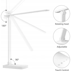 Lepro LED Desk Lamp - lampka biurkowa 3000-6500K, 5 poziomów jasności