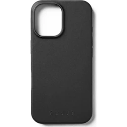 Mujjo Full Leather Case - etui skórzane do iPhone 16 kompatybilne z MagSafe (black)
