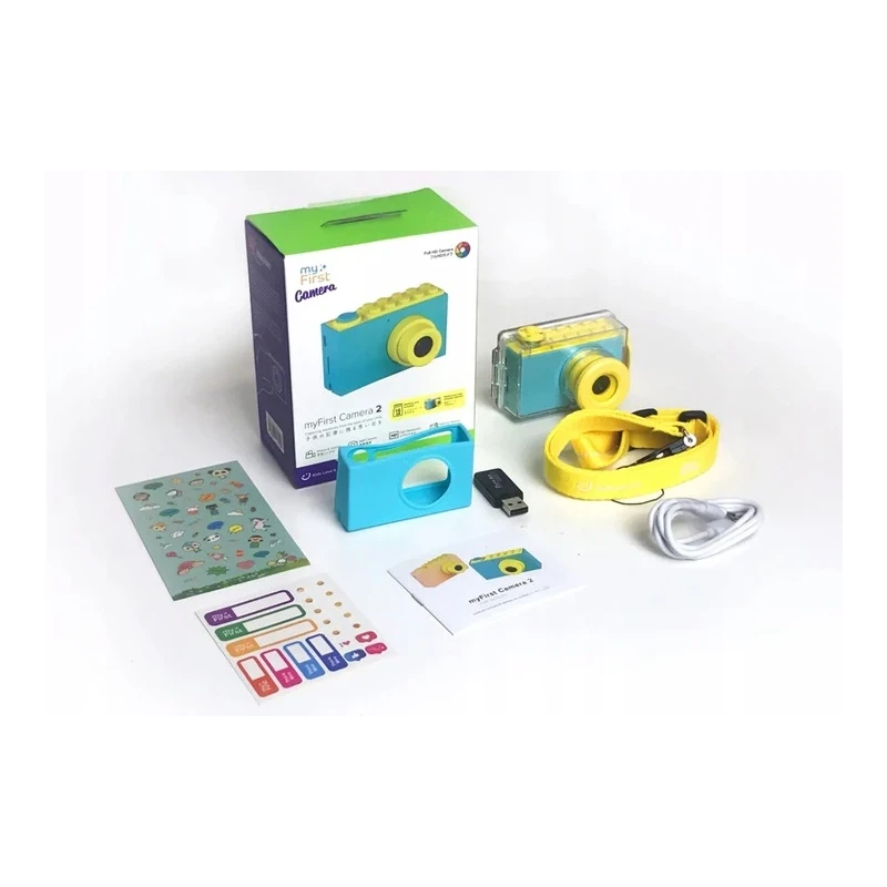 myFirst Camera 2 - wodoodporny aparat cyfrowy dla dzieci, z ekranem 2" IPS, rozdzielczość 8MP, wodoszczelność IPX8 (blue)