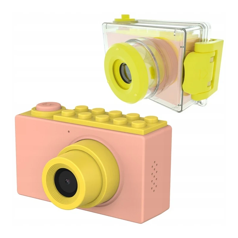 myFirst Camera 2 - wodoodporny aparat cyfrowy dla dzieci, z ekranem 2" IPS, rozdzielczość 8MP, wodoszczelność IPX8 (pink)