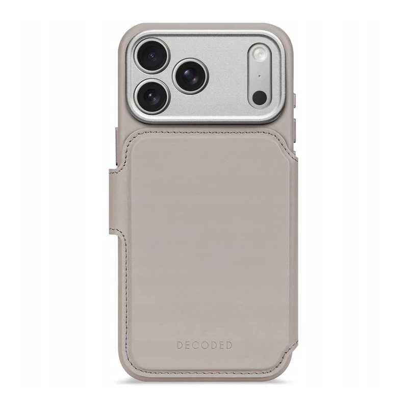 Decoded case dwuczęściowe etui z klapką iPhone 17 Pro Max MagSafe skóra (solid clay)