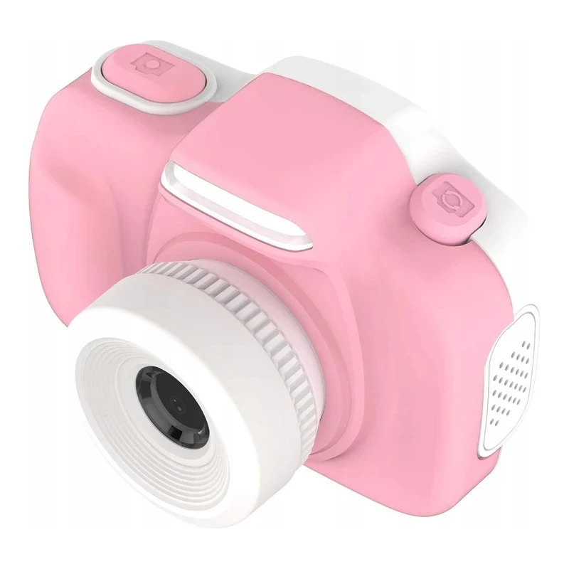 myFirst Camera 3 - aparat cyfrowy dla dzieci z gumowym etui ochronnym, ekranem 2" IPS, rozdzielczości 16MP i dwoma obiektywami (