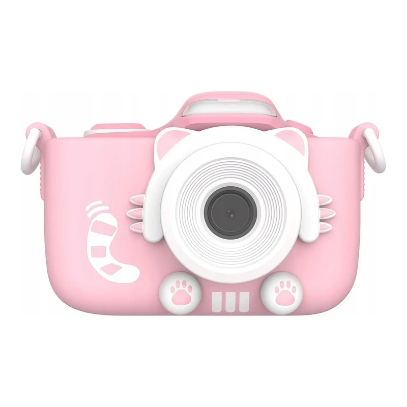 myFirst Camera 3 - aparat cyfrowy dla dzieci z gumowym etui ochronnym, ekranem 2" IPS, rozdzielczości 16MP i dwoma obiektywami (