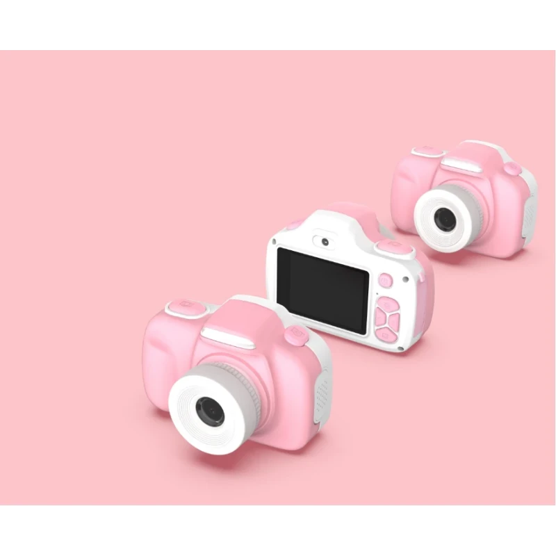 myFirst Camera 3 - aparat cyfrowy dla dzieci z gumowym etui ochronnym, ekranem 2" IPS, rozdzielczości 16MP i dwoma obiektywami (