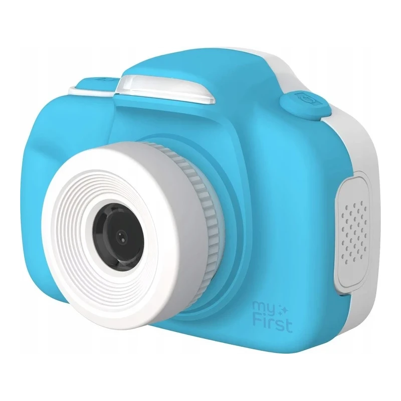 myFirst Camera 3 - aparat cyfrowy dla dzieci z gumowym etui ochronnym, ekranem 2" IPS, rozdzielczości 16MP i dwoma obiektywami (