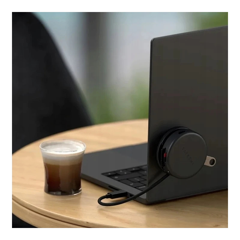 Satechi OntheGo 7-in-1 Multiport Adapter - adapter do urządzeń mobilnych (USB-C PD, 2x USB-A, HDMI 4K, Ethernet, czytnik kart mi