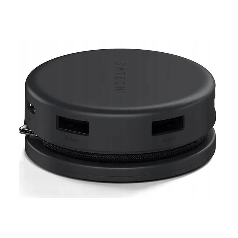 Satechi OntheGo 7-in-1 Multiport Adapter - adapter do urządzeń mobilnych (USB-C PD, 2x USB-A, HDMI 4K, Ethernet, czytnik kart mi