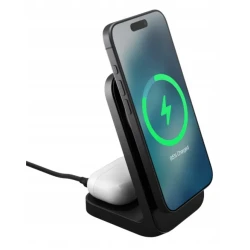 NOMAD Stand One 2w1 bezprzewodowa ładowarka Qi2,2 25W MagSafe 4 gen (carbide)