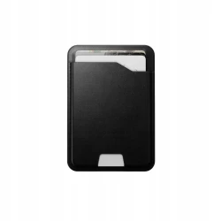 NOMAD Leather skórzany portfel MagSafe Apple Find My, skóra Horween (black)