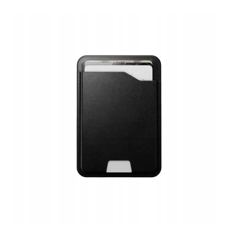 NOMAD Leather Mag Wallet - skórzany portfel kompatybilny z MagSafe oraz Apple Find My, skóra Horween (black)