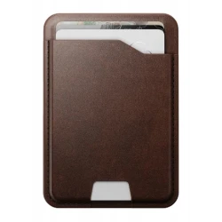 NOMAD Leather skórzany portfel MagSafe Apple Find My, skóra Horween (rustic brown)