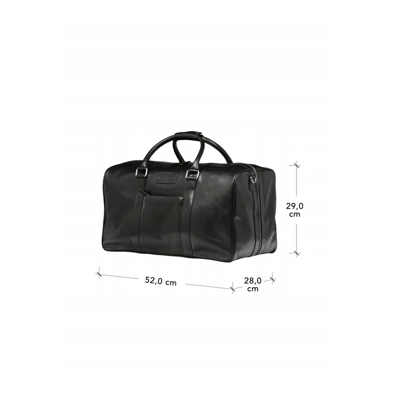dbramante1928 Weekender Bag torba z skóry naturalnej podróżna wakacyjna (black)