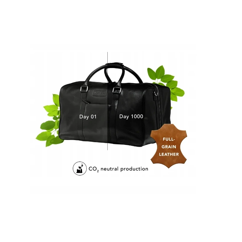 dbramante1928 Weekender Bag torba z skóry naturalnej podróżna wakacyjna (black)