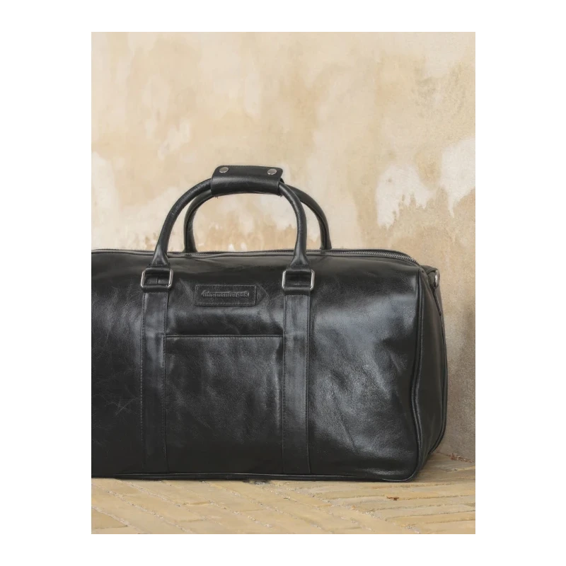 dbramante1928 Weekender Bag torba z skóry naturalnej podróżna wakacyjna (black)