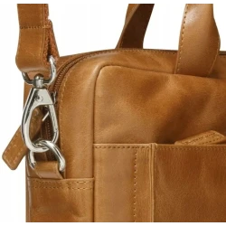 dbramante1928 Amalienborg - skórzana torba z paskiem na ramię oraz kieszenią na laptop 15" (tan)