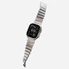 NOMAD elegancka mocna tytanowa bransoleta Apple Watch, Ultra, SE orange FKM (natural titanium, ultra orange FKM)