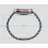 NOMAD elegancka mocna tytanowa bransoleta Apple Watch, Ultra, SE orange FKM (natural titanium, ultra orange FKM)