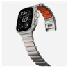NOMAD elegancka mocna tytanowa bransoleta Apple Watch, Ultra, SE orange FKM (natural titanium, ultra orange FKM)
