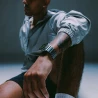 NOMAD elegancka mocna tytanowa bransoleta Apple Watch, Ultra, SE black FKM (natural titanium, black FKM)