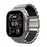 NOMAD elegancka mocna tytanowa bransoleta Apple Watch, Ultra, SE black FKM (natural titanium, black FKM)