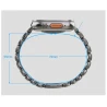 NOMAD elegancka mocna tytanowa bransoleta Apple Watch, Ultra, SE black FKM (natural titanium, black FKM)