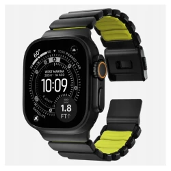 NOMAD elegancka mocna tytanowa bransoleta Apple Watch, Ultra, SE volt FKM (black titanium, volt FKM)