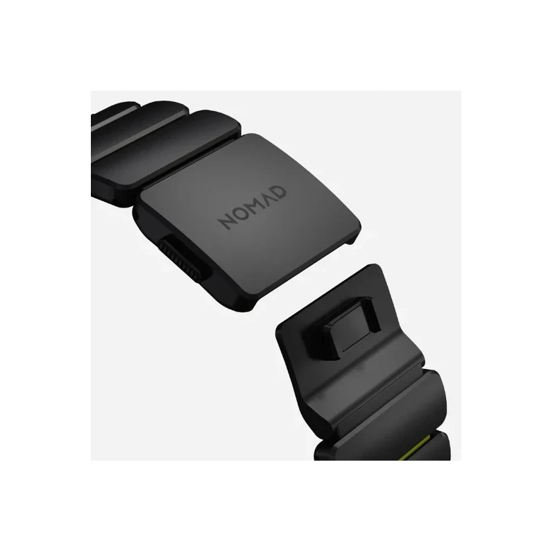 NOMAD Stratos Band - tytanowa bransoleta do Apple Watch 49mm z FKM (black titanium, volt FKM)