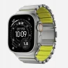 NOMAD elegancka mocna tytanowa bransoleta Apple Watch, Ultra, SE volt FKM (natural titanium, volt FKM)