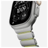 NOMAD elegancka mocna tytanowa bransoleta Apple Watch, Ultra, SE volt FKM (natural titanium, volt FKM)