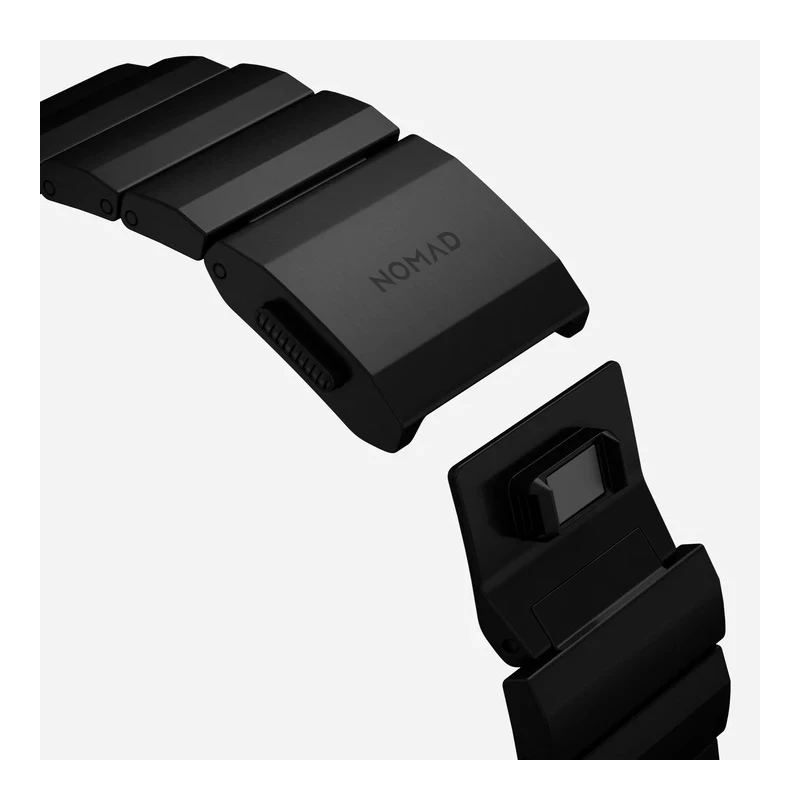 NOMAD Titanium Band - tytanowa bransoleta do Apple Watch 46mm/49mm (black hardware) V2