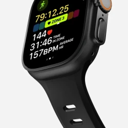 NOMAD wytrzymały sportowy silikonowy pasek Apple Watch 49/46/45/44 mm (black)