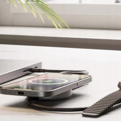 ZENS 2w1 kabel ładujący ładowarka Qi2 15W USB-C iPhone Apple Watch MagSafe (black)