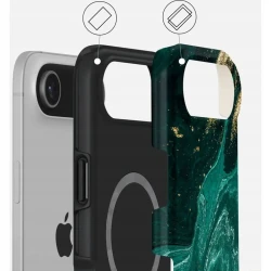 Burga Tough mocne stylowe etui ochronne plecki case iPhone 17 Pro MagSafe (emerald pool)