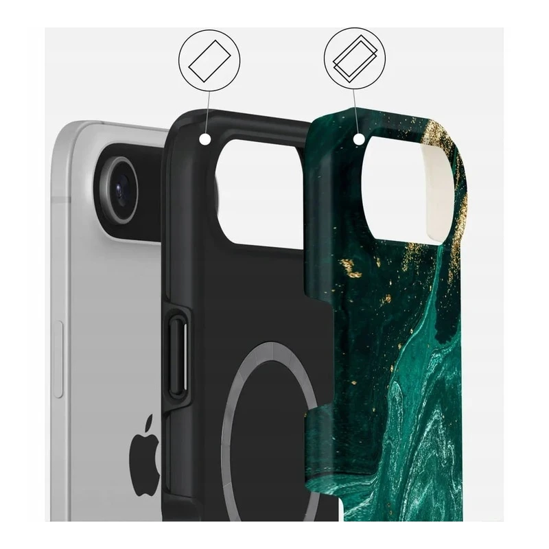 Burga Tough Magsafe - etui ochronne do iPhone 17 Pro kompatybilne z MagSafe (emerald pool)