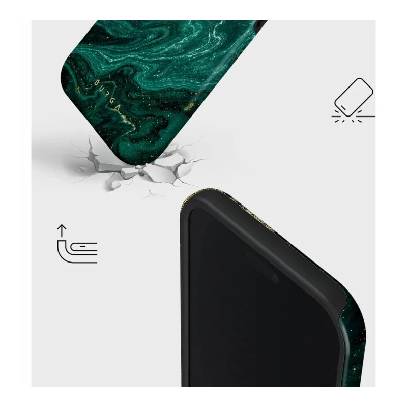 Burga Tough Magsafe - etui ochronne do iPhone 17 Pro kompatybilne z MagSafe (emerald pool)
