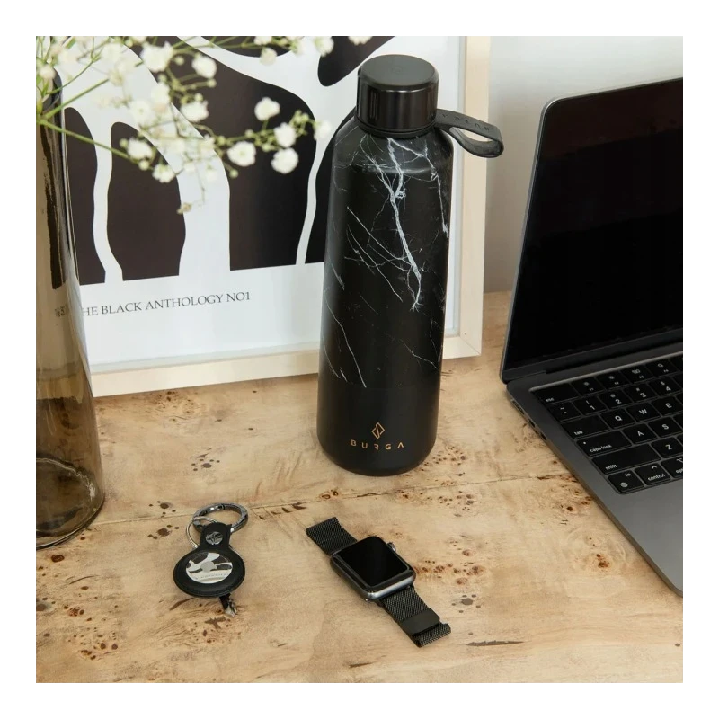 BURGA Metal Mesh Band - uniwersalna bransoleta do zegarka 20 mm (black)