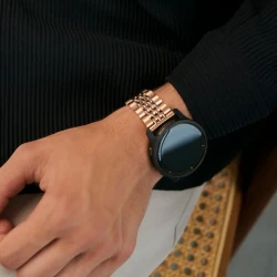 BURGA Metal Royal elegancka uniwersalna bransoleta do zegarka 20mm (rose gold)