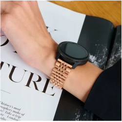 BURGA Metal Royal elegancka uniwersalna bransoleta do zegarka 20mm (rose gold)