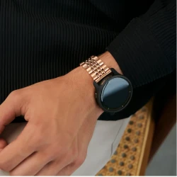 BURGA Metal Royal elegancka uniwersalna bransoleta zegarka 22mm (rose gold)