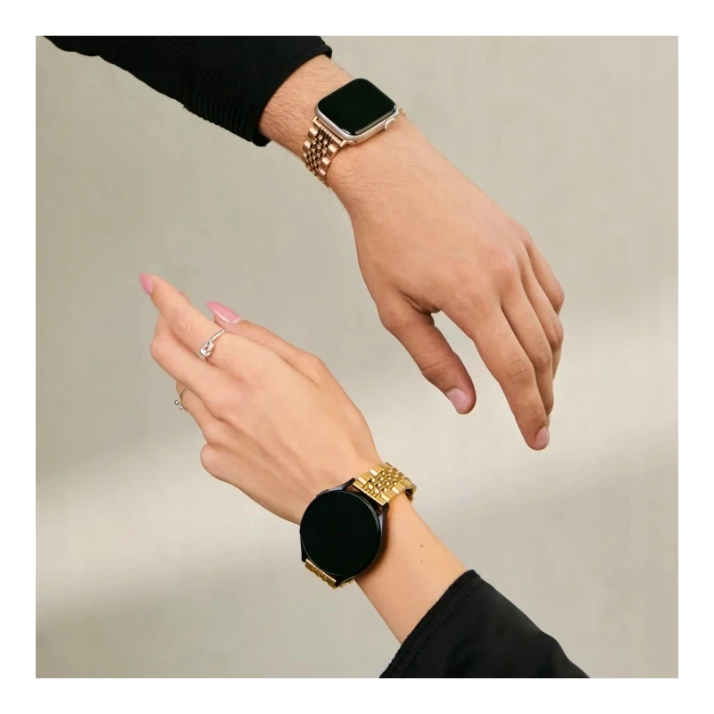 BURGA Metal Bracelet Chic Royal - uniwersalna bransoleta do zegarka 20 mm (gold)