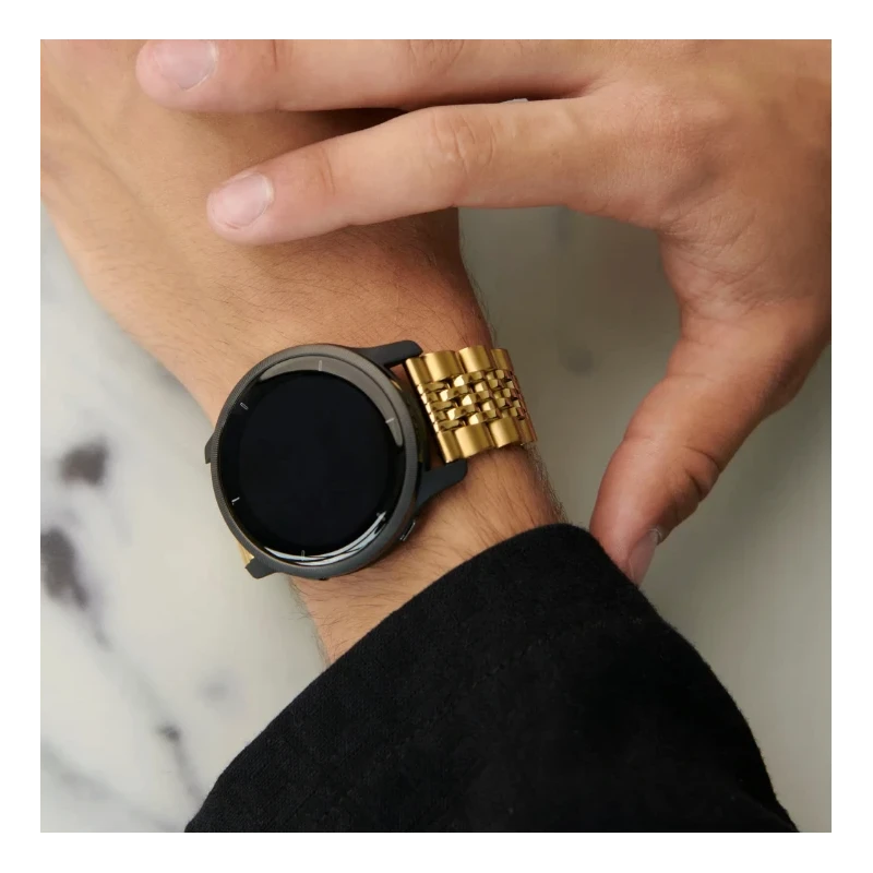 BURGA Metal Bracelet Chic Royal - uniwersalna bransoleta do zegarka 20 mm (gold)