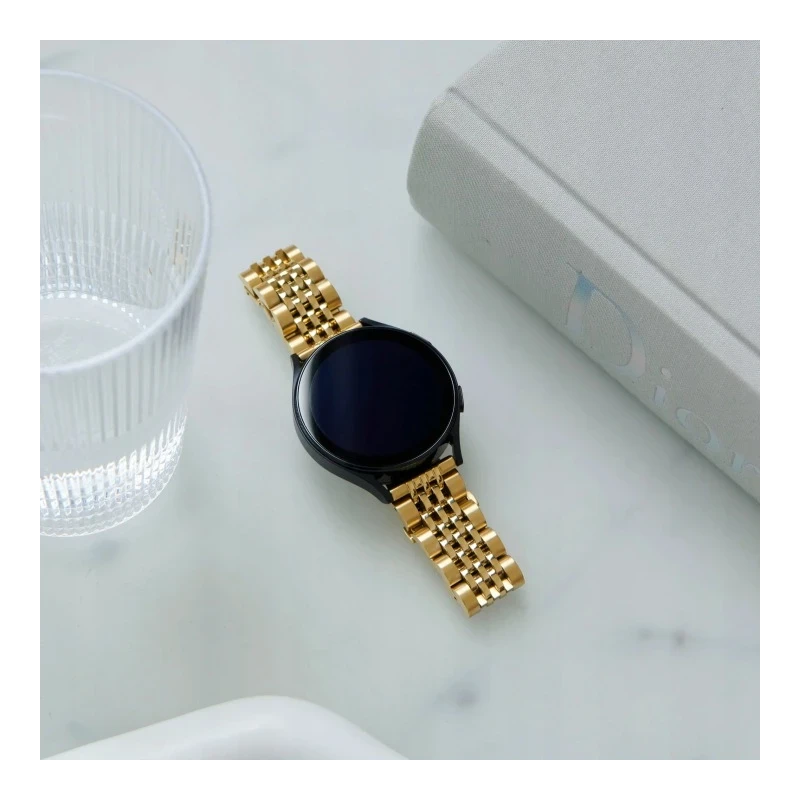 BURGA Metal Bracelet Chic Royal - uniwersalna bransoleta do zegarka 22 mm (gold)