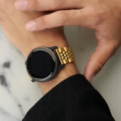 BURGA Metal Royal elegancka uniwersalna bransoleta do zegarka 22mm (gold)