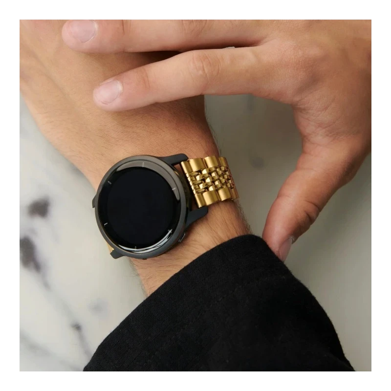 BURGA Metal Bracelet Chic Royal - uniwersalna bransoleta do zegarka 22 mm (gold)