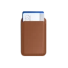 Satechi Vegan-Leather Wallet Stand - portfel i podstawka do iPhone'a z wegańskiej skóry kompatybilny z MagSafe (brown)