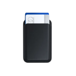 Satechi Vegan-Leather Wallet Stand - portfel i podstawka do iPhone'a z wegańskiej skóry kompatybilny z MagSafe (black)