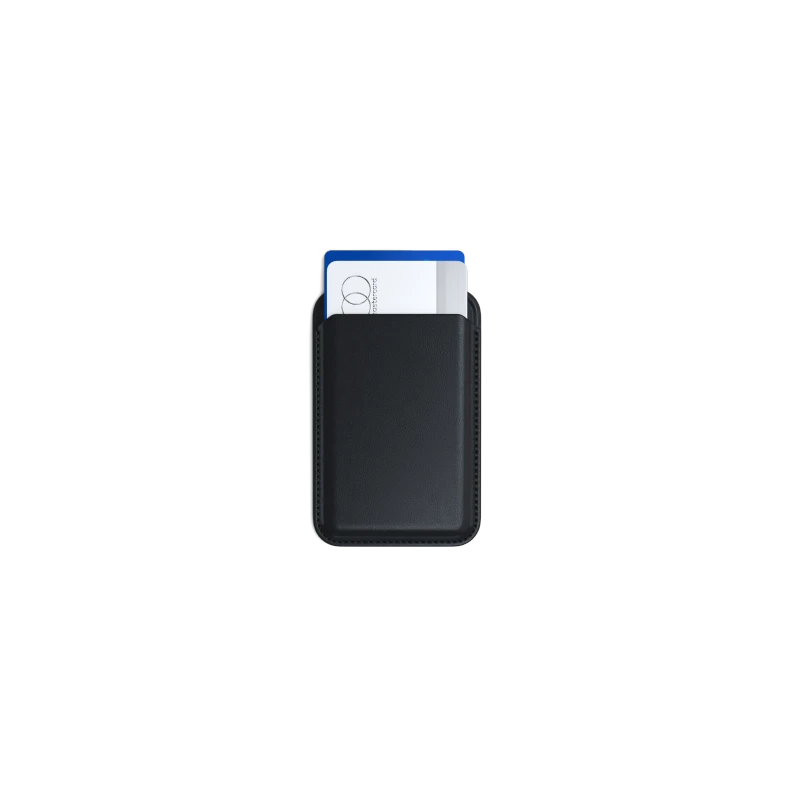 Satechi Vegan-Leather Wallet Stand portfel i podstawka iPhone skóra MagSafe (black)