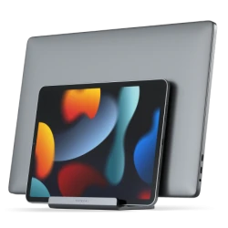 Satechi Dual Vertical Laptop Stand - aluminowa podstawka na laptopa oraz iPada (space gray)